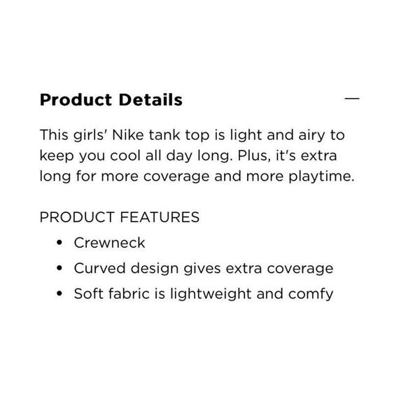 Nike Swoosh Athletic Tank Top Long White Red Yellow  Junior Girl’s Medium‎ NWT - Picture 10 of 10